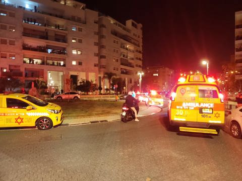 זירת אירוע הירי ברחוב יהודה עמיחי בתל אביב