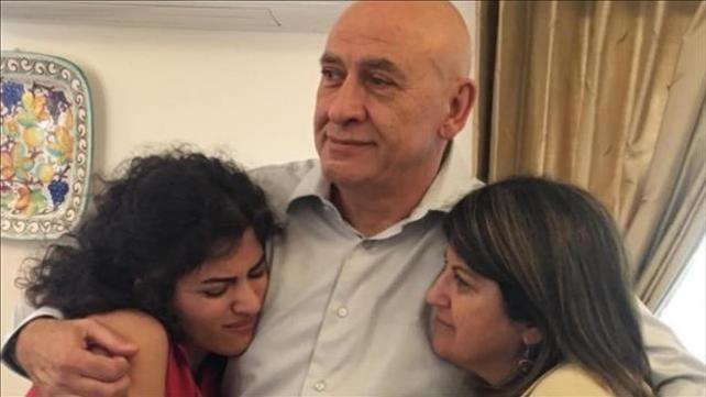 באסל גטאס אחרי שחרורו מהכלא, מאי 2019