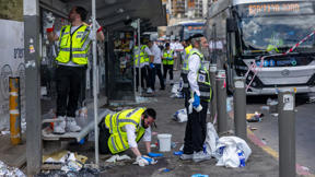 אנשי זק"א בזירת פיגוע הירי בשכונת רמות בירושלים, 8 בספטמבר 2025