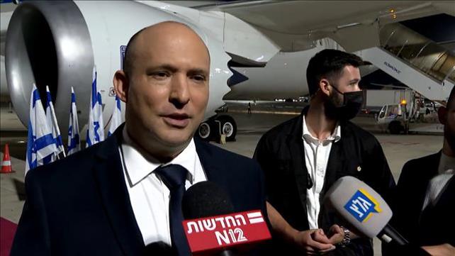 בנט, המריא, ממריא, טיסה, ארה"ב, עצרת האו"ם, עצרת, או"ם, האו"ם, ניו יורק, רה"מ, 26.9.21