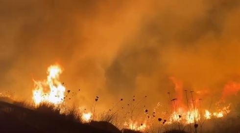 מבדיקה ראשונית: השריפה בעמיעד פרצה בעקבות פעילות צבאית
