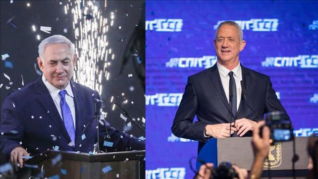 בני גנץ ובנימין נתניהו