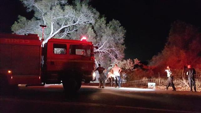 זירת התאונה בבית קמה 10.8
