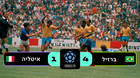 גמר מקסיקו 1970 | ברזיל נגד איטליה