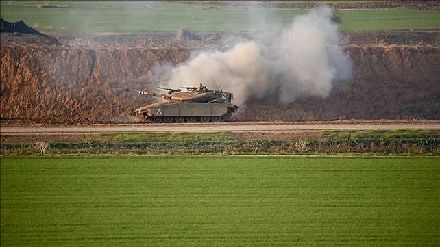 טנק צה"ל בגבול רצועת עזה