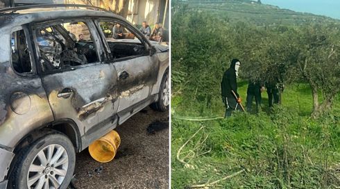 עשרות ישראלים הציתו כלי רכב בשומרון, שני פלסטינים נפצעו