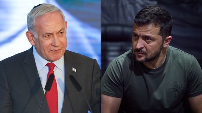 בנימין נתניהו ווולדימיר זלנסקי 
