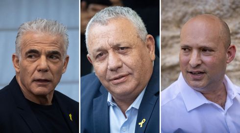 גם בנט וגם לפיד מקווים להתאחד עם איזנקוט - ולהפוך למפלגה הגדולה בגוש