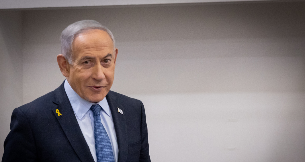 ראש הממשלה בנימין נתניהו באולם בית המשפט