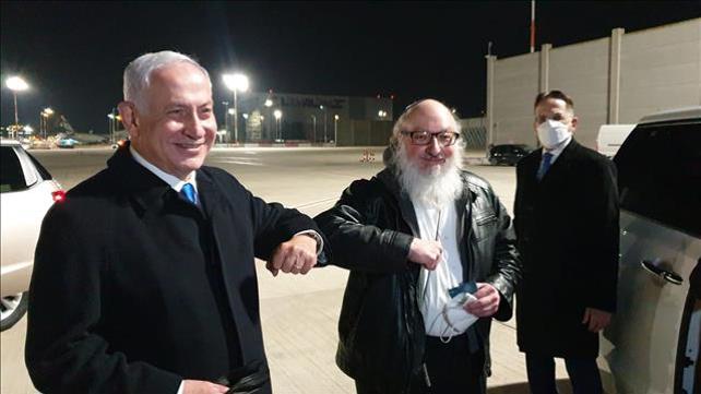 רה"מ נתניהו מקבל את פניו של יונתן פולארד