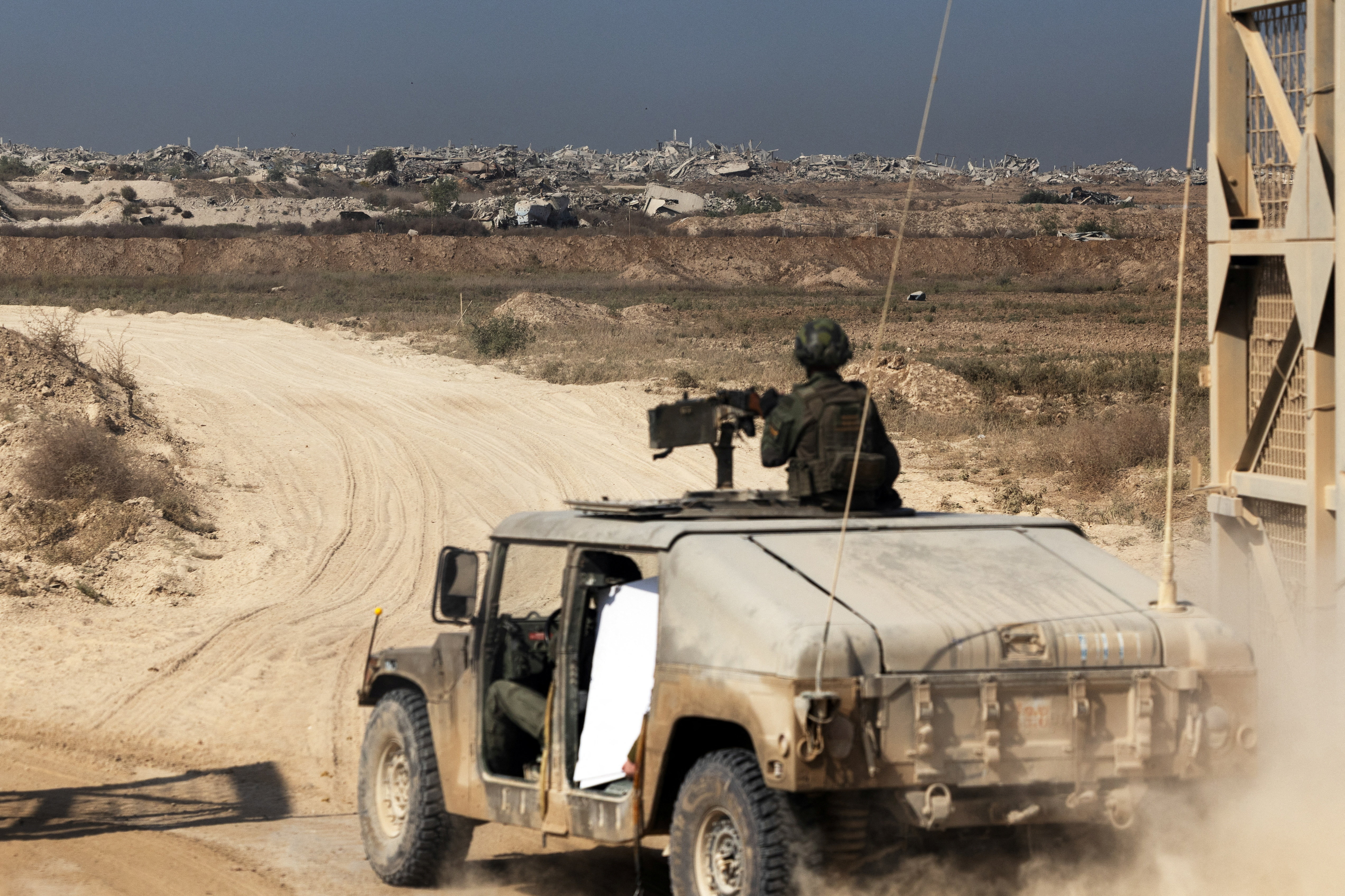רכב צה"לי נכנס לרצועת עזה, בשבוע שעבר