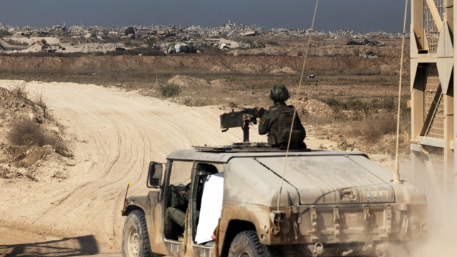 רכב צה"לי נכנס לרצועת עזה, בשבוע שעבר