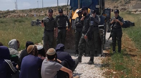 30 עצורים במהלך הריסת מבנה לא חוקי בגבעת אור בבנימין