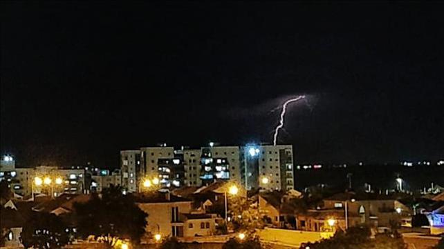 מזג אוויר, גשם, ברקים בנתיבות, 24.10.20