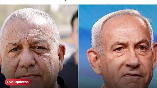 בנימין נתניהו וגדי איזנקוט בעמוד CNN