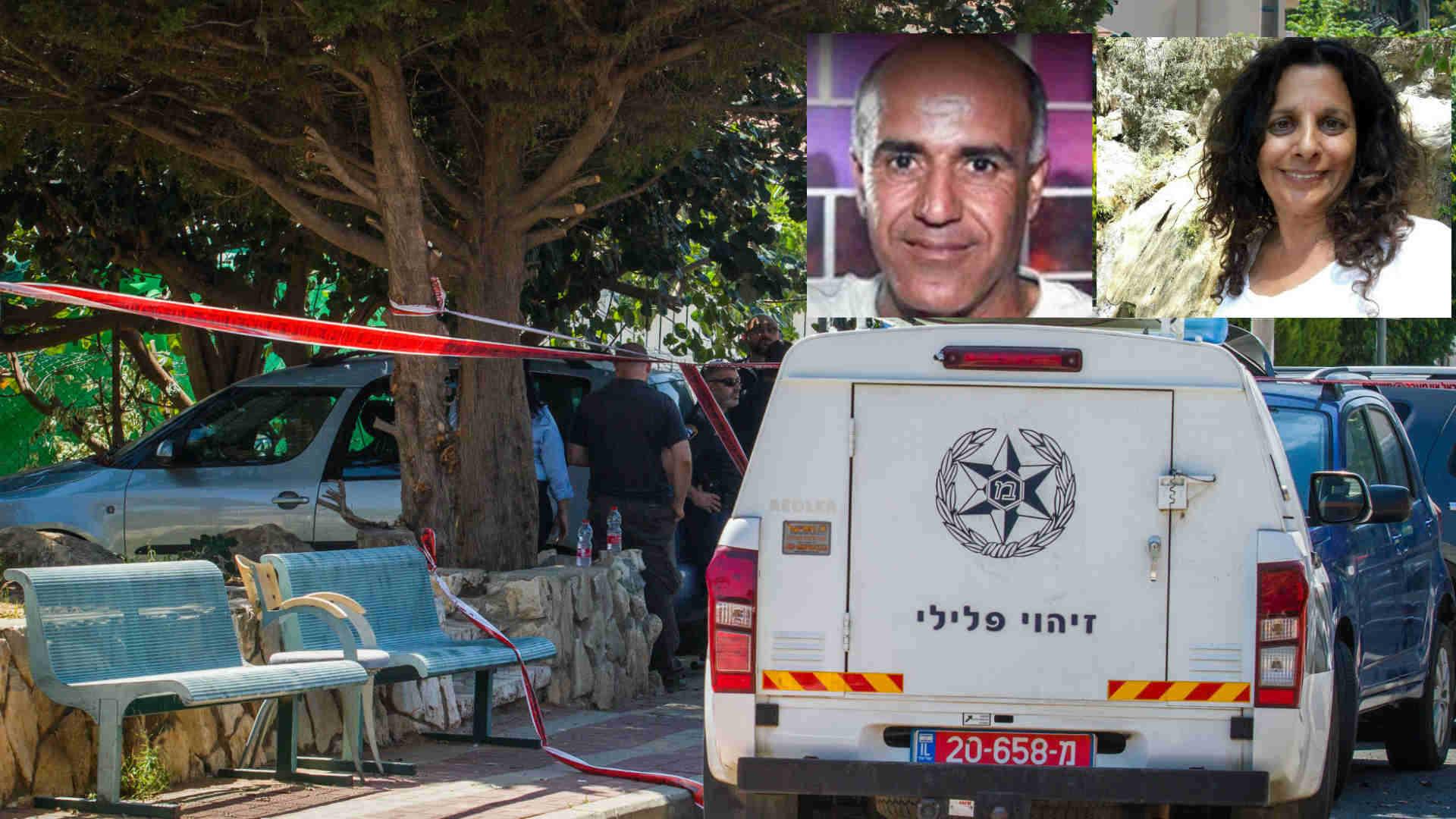 זירת הרצח בתל מונד