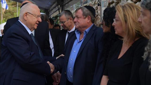 נשיא המדינה באזכרת רחבעם זאבי