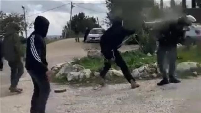 פעיל ימין ריסס לוחם מג"ב בגז מדמיע וניקב צמיג ברכב צבאי 26.01.22