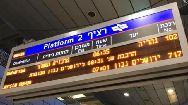 שיבושים בקו הרכבת ירושלים-נתב"ג