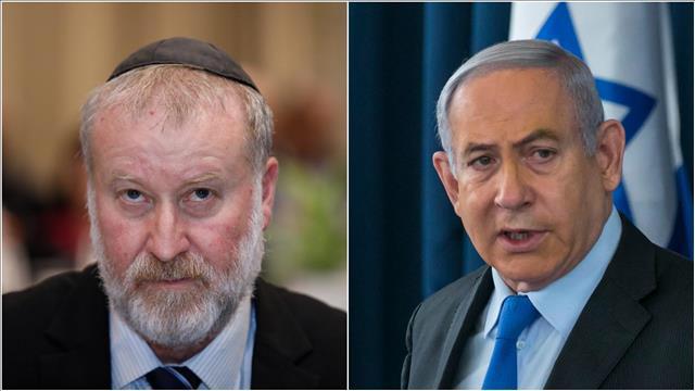 בנימין נתניהו ואביחי מנדלבליט 