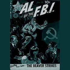 עטיפת החוברת "ליטל אל מה־FBI”, גיליון 10, נובמבר 1950