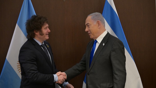 ראש הממשלה בנימין נתניהו ונשיא ארגנטינה חאבייר מיליי